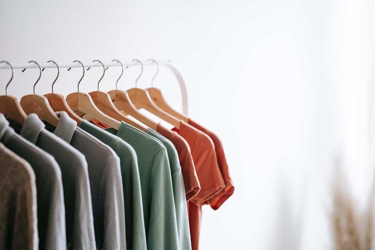 Shirts on hangers 